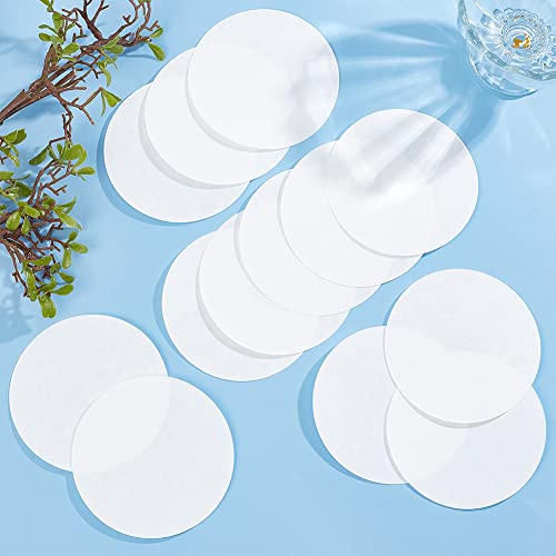 Image of GORGECRAFT 100PCS 90 mm Qualitative Synthetic Filter Discs Cellulose Filter Paper Circular Funnel Filters Medium Speed Extract Filtration Ashless for Buchner Funnel Mushroom Cultivation