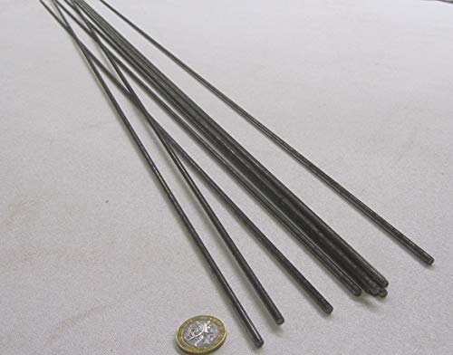 Steel Fully Threaded Round Rod, RH, 8-32 Diameter x 36" Length, 10 Pcs.