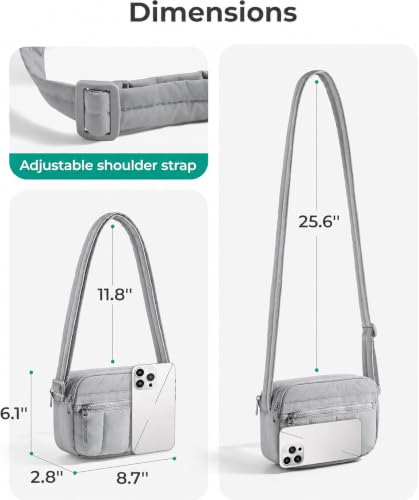 Image of Crossbody Bag for Women | Lightweight Sling Bag with Multiple Pockets & Adjustable Strap