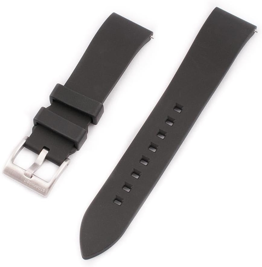 Quick Release Rubber Watch Strap Band FKM 18mm 19mm 20mm 21mm 22mm 23mm 24mm