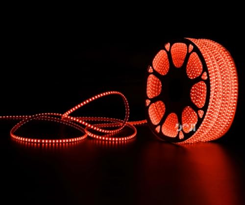Image of DOJI 2835 Strip Lights for Home Decoration | 120 led per Meter led Strip Light | Rope Lights for Ceiling | Decoration Lights for Diwali, Christmas, Home, False Ceiling (Red, 5 Meter)