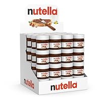 Nutella – Crema Spalmabile alle Nocciole e Cacao, Senza Glutine, Conservanti e Grassi Idrogenati, Formato Scorta per Eventi, Bomboniere, Segnaposto Natalizi, Ideale a Colazione, 64 Vasetti da 25 gr