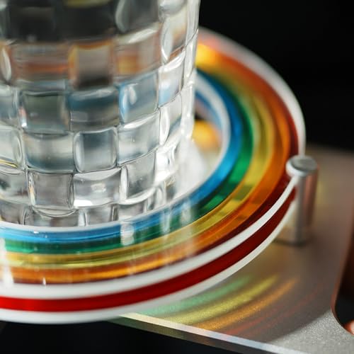 Zestaw podkładek akrylowych z aluminiową tacą i wygodnymi podwójnymi uchwytami do dekoracji domu i biura – idealny na święta i specjalne okazje