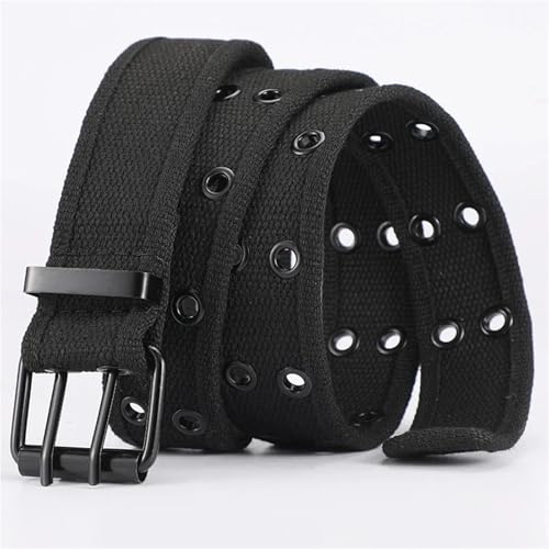 Belts for Men 1pcs Men Belts Canvas Nylon Webbing Belt Casual Unisex Belts Sports Classic Belts(Black)2