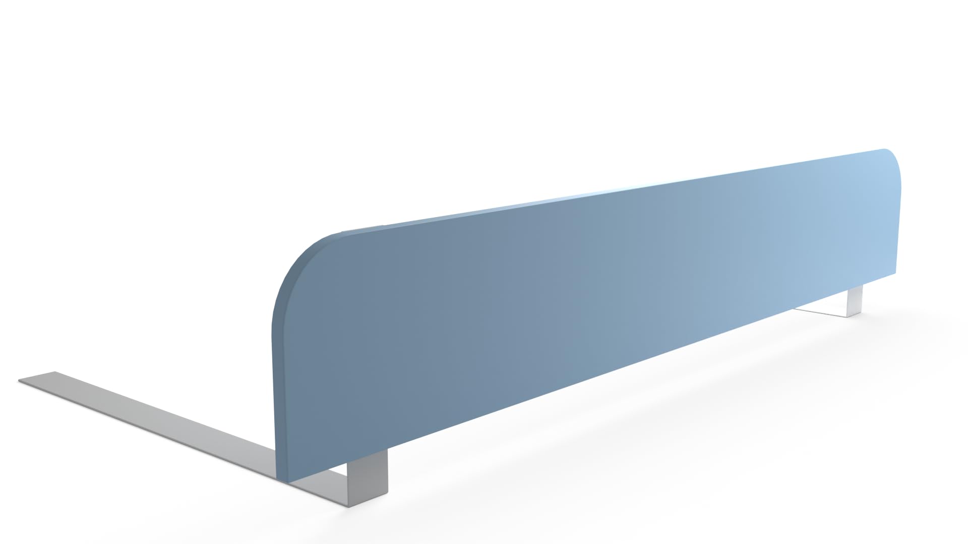 regalik Sponda Letto Bambini 120x20 cm – Azzurro Chiaro – Protezione Anticaduta Stabile Senza Forature – Sponda Letto in Laminato – Facile da Montare sotto Il Materasso