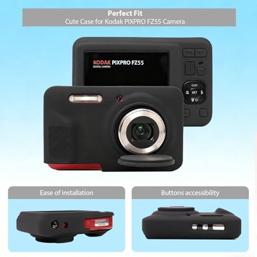 Funda de silicona para cámara Kodak PIXPRO FZ55 miniatura 3
