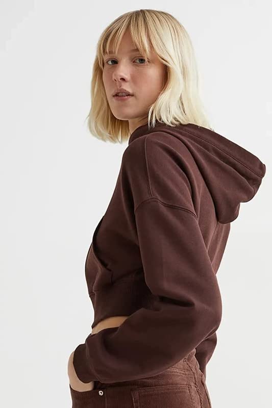 Image of Women Cotton Blend Hooded Sweatshirt