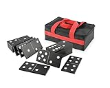 Kovot Oversize Wood Dominoes Set With Carry Bag - Includes 28 Domino Tiles 7