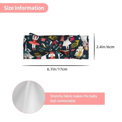 Women's Nutcracker Ballet Xmas Dance Baby Bow Headband - Soft Bows Hair Accessories for Baby - Angel Princess Hairband - Perfect Full Moon Gift3