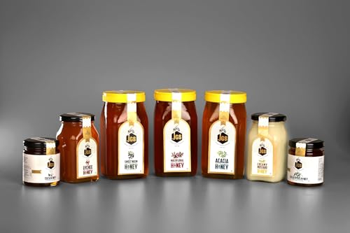 Image of JGS 100% Natural Mustard Raw Honey 250g | Pure Honey | Raw Unprocessed | Organic Pure Honey | Organic Honey | Organic, Raw, Tested, Unprocessed, Shahad | Smooth & Creamy Texture | No Added Sugars