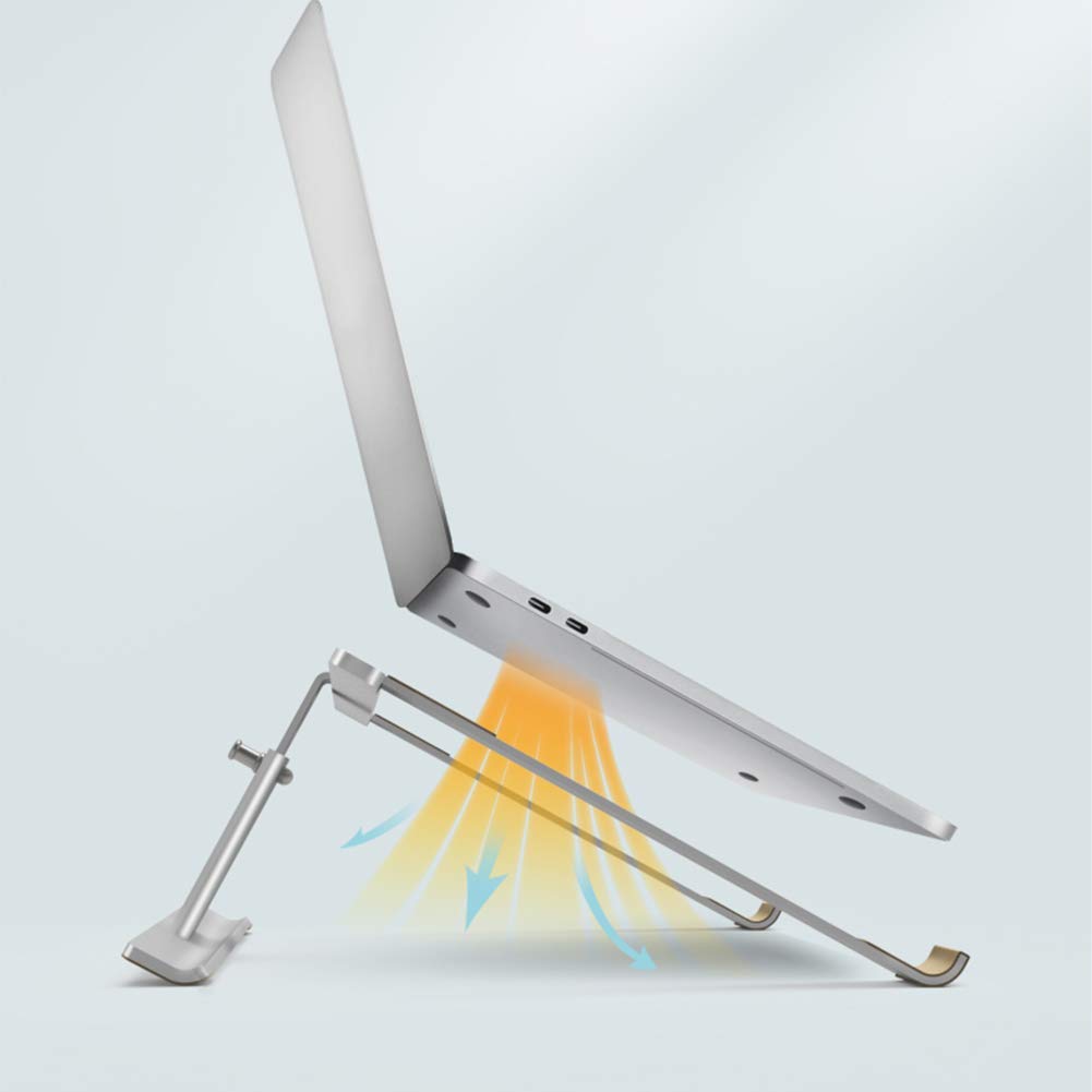 uchwyt na laptopa, ergonomiczny aluminiowy uchwyt na laptopa, wentylowany uchwyt na laptopa do biurka, kompatybilny z wszystkimi laptopami