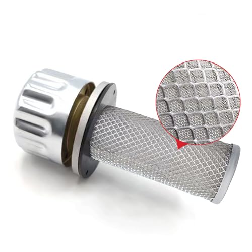 Image of Hydraulic Breather Cap with 40 Micron Strainer - 3 Hole Flange Mount,35CFM,Stainless steel Filtration Vent for Oil Tanks | Compatible with Excavator,Tractor,Automotive,Hydraulic Reservoir(Replacement)
