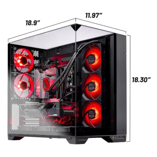 Image of Skytech Gaming O11 Vision Gaming PC, Intel i7 14700F 2.1GHz, NVIDIA RTX 5060 Ti 8GB VRAM, 1TB NVMe SSD, 16GB DDR4 RAM 3200, 850W Gold ATX 3 PSU, 360 ARGB AIO, Wi-Fi 5, Windows 11, Desktop