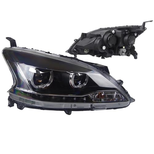 Para Nissan Para Sylphy Para Sentra 2012-2015 DRL Luz Circulación Diurna Lámpara LED Bi Xenon Bombilla Luces Antiniebla LáMpara Pantalla(Xenon kit)