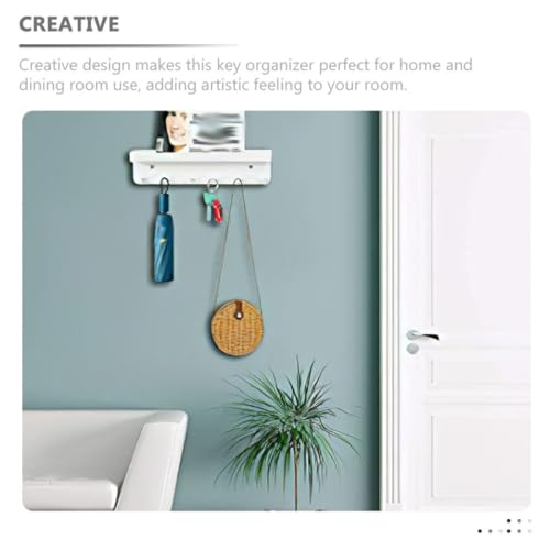 Bandeja de acero inoxidable Housoutil con gancho de pared premium 4