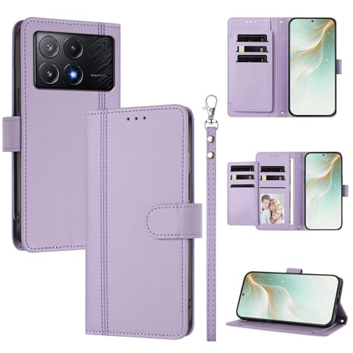 �X�}�z�P�[�X �Ή��@�� for Xiaomi Poco X6 Pro 5G,�Ή��@�� for Redmi K70E 5G �X�}�z�P�[�X�y�E�H���b�g�f�U�C�� �f���A���J�[�h�X���b�g �L���b�V�� �t���b�v���X�^���h �����h�~�zPurple