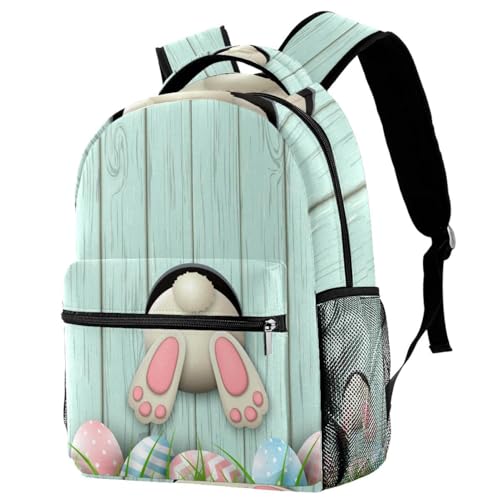Sac à dos d'école Lapin de Pâques pour ados et filles idéal pour les cours et sorties