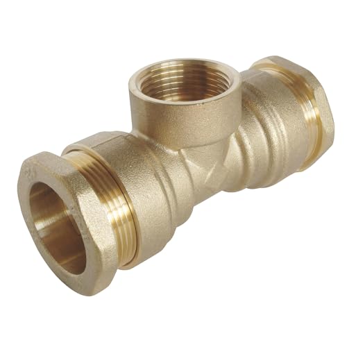SOMATHERM FOR YOU - das Zentrum tee weiblich Messing für PE-Rohr D25 - F20 / 27 - eine Möglichkeit, Montagetechnik die richtige Installation der Verbindung zu gewährleisten