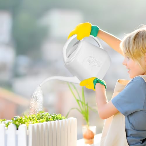 Image of Plant Watering Can - 1 /2 Gallon - White | With Long Spout for Watering-Home Indoor and Outdoor Garden