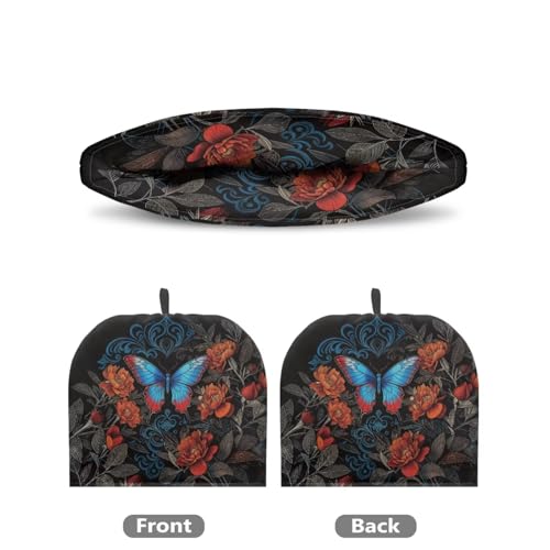 Image of Butterfly Peony Print Tea Pot Cover Teas Cosy Insulated Tea Cozies Home Kitchen Decoration Teapot Dust Cover Warming Tea Kettle Quilt Creative Gifts for Banquet