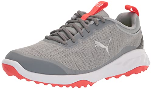 PUMA Homme Fusion Pro Chaussure de Golf, Quarry Silverred...