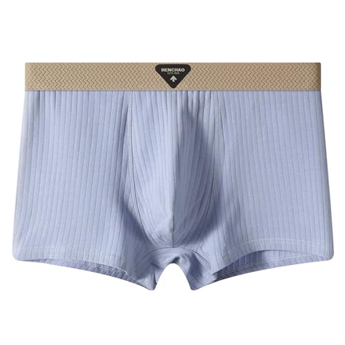 Men's Ultra Comfort Soft Cotton Underwear Solid Color Elastic Waist Breathable No Ride Up Boxer Briefs Bulge Trunks3