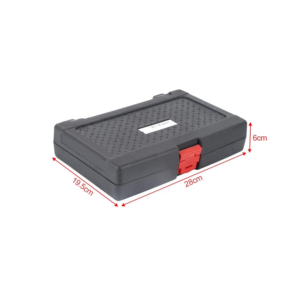 Set di 12 set di chiavi miste, chiave piatta a cricchetto, 8-19 mm, chiavi miste con valigetta attrezzi per riparazione auto e lavori fai da te (chiave flessibile)