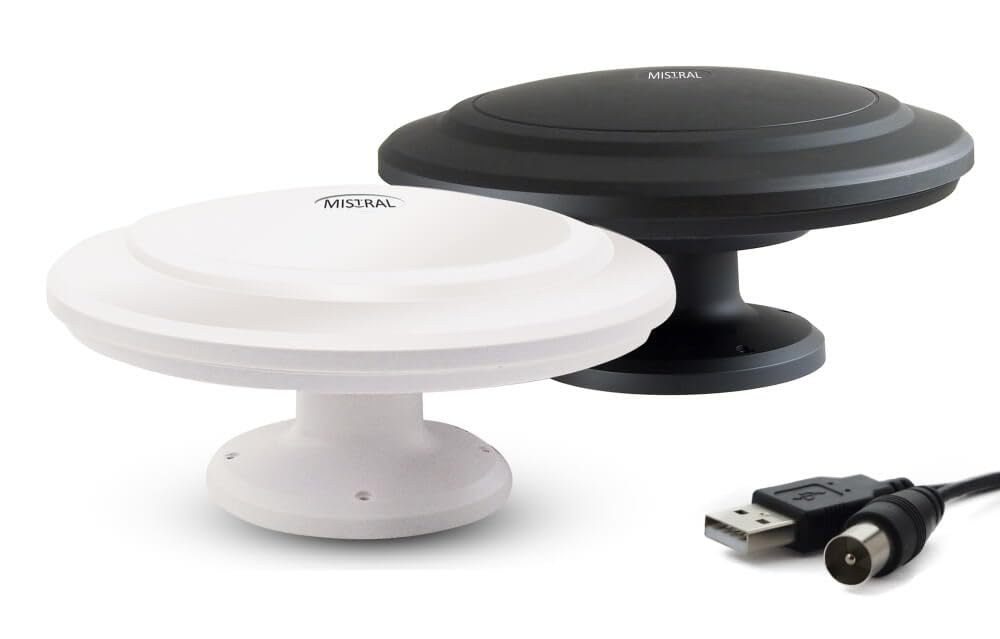 Antenna TV per auto DVB-T2 omnidirezionale MI-ANT04 UFO Forte (nero)