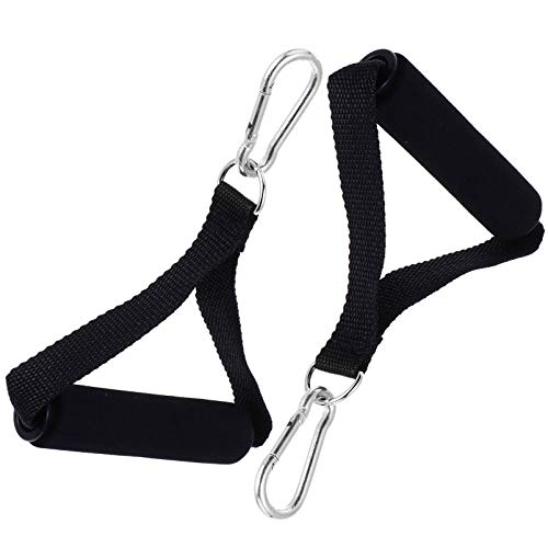 BESPORTBLE 1 Set Pulley Handles Heavy Duty Cable Machine Attachment with ABS Cores and Seamless Steel O Ring for Crossfit Fitness Bodybuilding Workout Gym Pilates Yoga Crossover Tricep Exercise