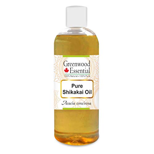 Image of Greenwood Essential Shikakai Oil (Acacia concinna) | Infused | Pure | Non-Sticky | Lightweight | For Hair Cleansing | Natural Plant Extract | Men & Women | 200ml