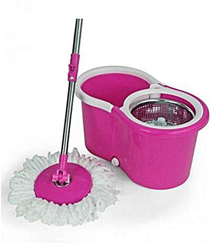 Biaba Collection 360 Degree Magic Spin Mop with Steel Spinner and 1 Refill Pack (Pink) (B08F3N4DRW) Amazon Price History, Amazon Price Tracker
