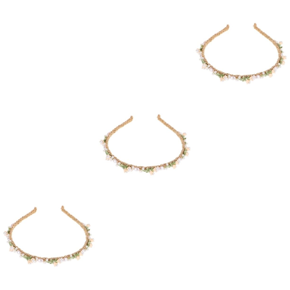 POPETPOP 3piezas Diadema Floral De Lirio Valles Para Novia Accesorios Elegantes De Boda y Fiesta Tocado Para Mujeres y Niñas Para Cumpleaños y Eventos Especiales