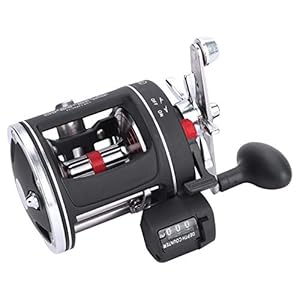 Boublisie à filer, 12 bb in legering en aluminium de la roues de la roue de la roue de la roue de la roue de la roue de la pêêche (noir rechtshandig) une bobine de perzik en l’eau douce et en