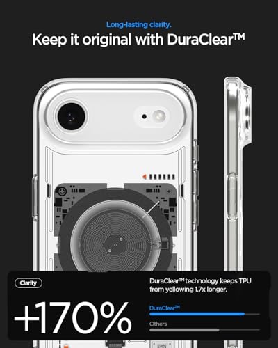 Image of Spigen Ultra Hybrid MagFit Back Cover Case Compatible with iPhone Air (2025), iPhone 17 Air Cover case (TPU + Poly Carbonate | Neo One)