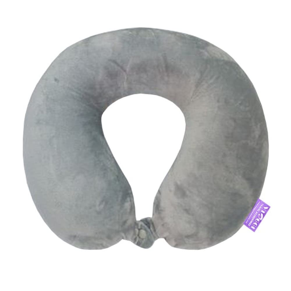 Viaggi Grey Memory Foam travel neck pillow
