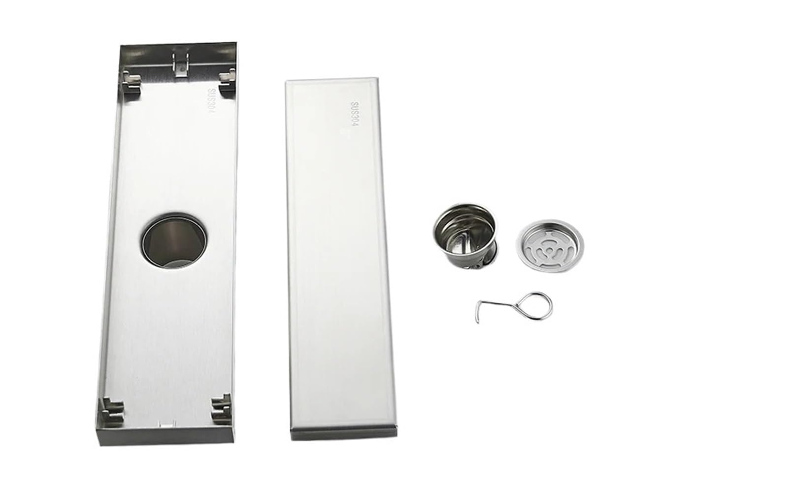 Rejilla Desague Ducha Desagüe de Suelo baño Invisible, Filtro residuos Cuadrado 20-120CM, Drenaje antiolor, colador Ducha, Accesorios Cocina(Brush 30 cm)