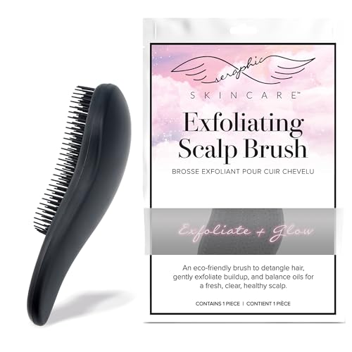 Dry Scalp Wheat Straw Hair Brush - Scalp Exfoliator for All Hair Types