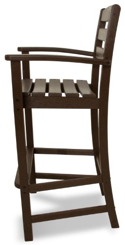 Polywood Td202Ma La Casa Café Bar Arm Chair, Mahogany #TOP2