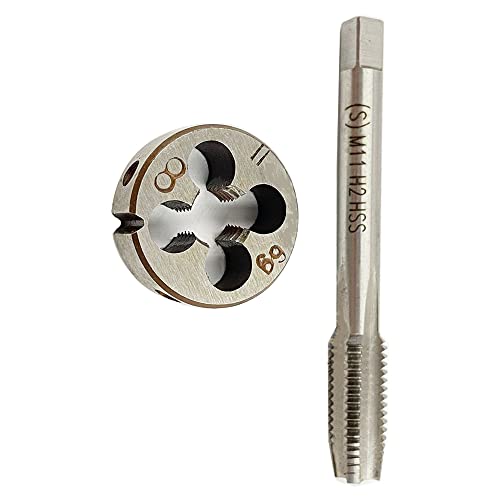 HUAZHICHUN 1PC M11×1.5mm Tap and Die Set,Metric HSS Tap and Die Set Right Hand Tap