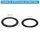 PATIKIL 67mm-52mm Metall Step-Down-Ring, Kamera-Objektiv-Filteradapterring Aluminium Filteradapterring für Kameraobjektive Hood, Schwarz