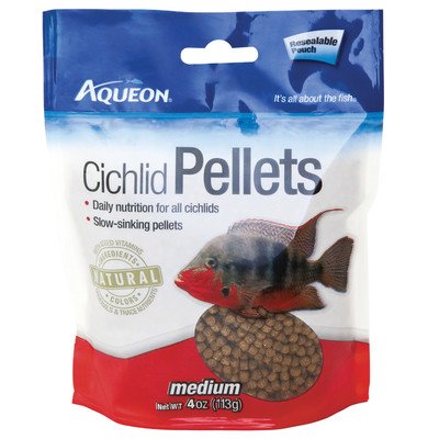 Aqueon Cichlid Medium Pellets [Set of 2] Size: 4 Ounce