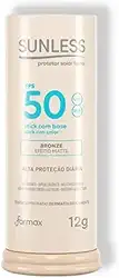 Sunless Protetor Facial Stick Bastão FPS50 Bronze - 12g