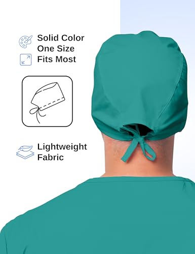 Image of Solid Working Cap Scrub Cap for Women and Men Unisex Surgical Cap Comfortable and Stylish Scrub Hat