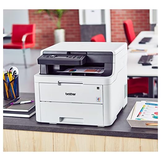 Brother HL-L3290CDW Compact Digital Color Printer Providing Laser Printer Quality Results with Convenient Flatbed Copy & Scan, Wireless Printing and Duplex Printing, Amazon Dash Replenishment Enabled