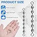 SILANON Fishing Beads Chain Swivels, Stainless Steel Catfish Swivel Catfish Tackle High Speed Fishing Balls Chain Swivels Catfish Rig Fishing Tackle Gear for Saltwater Freshwater