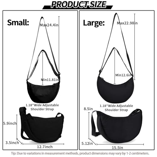 Nylon Crescent Crossbody Bag