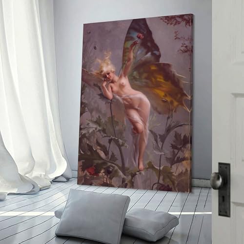Peinture fée papillon pour raviver un mur blanc de chambre ou salon