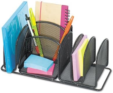 Deluxe Organizer, Six Compartments, Steel, 12 1/2 x 5 1/4 x 5 1/4