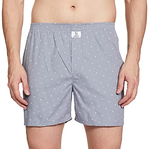Image of Longies Cotton Mens Boxers Pack of 3 Regular Printed (LGBOXPO3VOO3 Grey,Pista,Orange3374 XL)