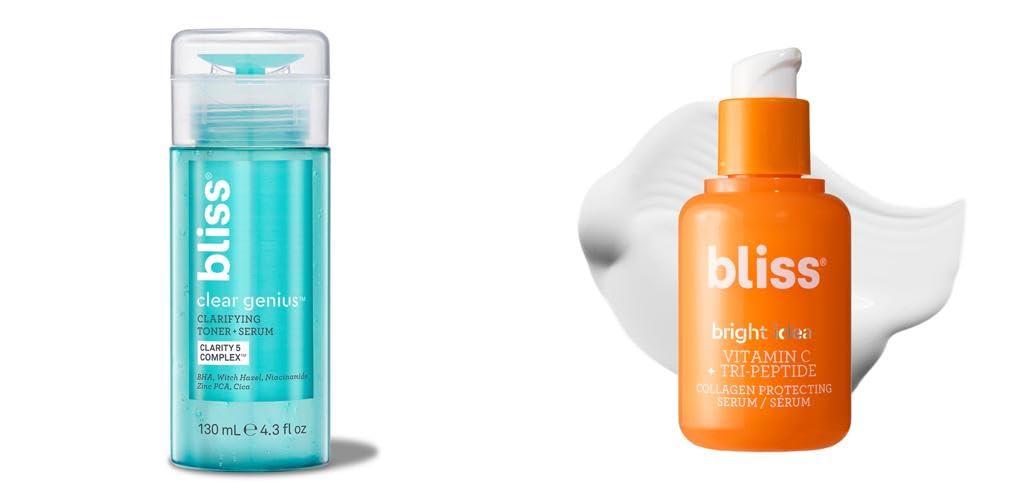 Amazon.com : Bliss Clear Genius Clarifying Toner + Serum & Bright